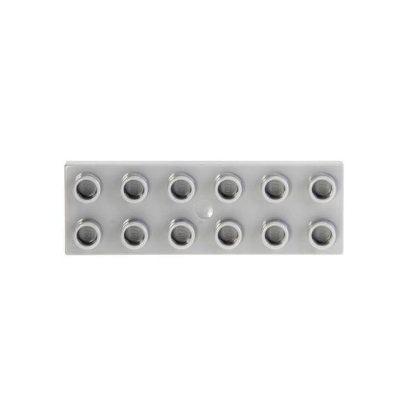 LEGO Duplo - Plate 2 x 6 98233 Light Bluish Gray