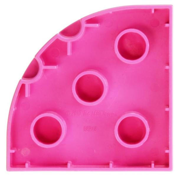 LEGO Duplo - Plate Round Corner 4 x 4 98218 Dark Pink