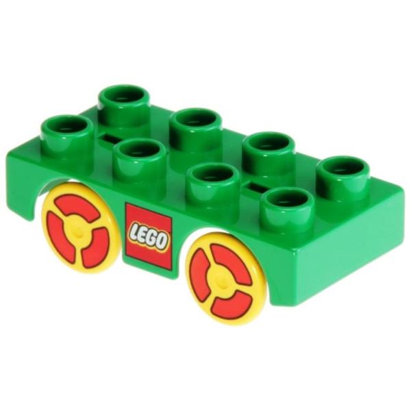 LEGO Duplo - Road Car Base 31202c06pb01 Green