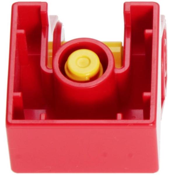 LEGO Duplo - Toolo Brick 2 x 2 with Angled Bracket 6284c01 Red