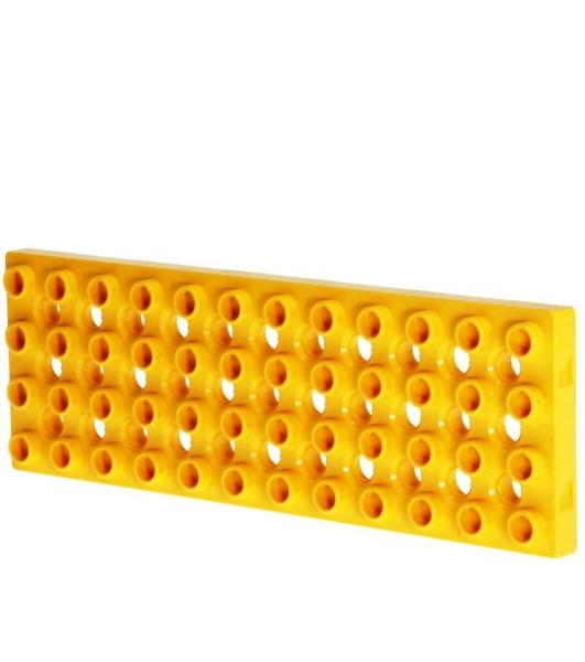 LEGO Duplo - Toolo Plate 4 x 12 6668 Yellow