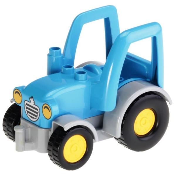 LEGO Duplo - Vehicle Tractor 15313c01/15581pb001 Dark Azure
