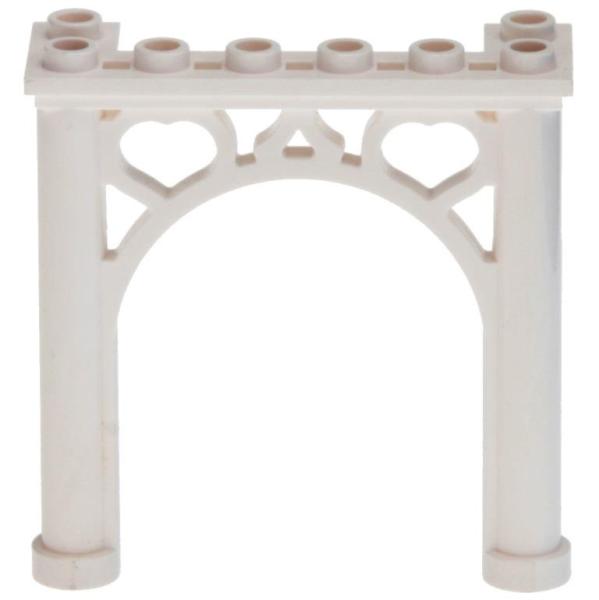 LEGO Parts - Arch 2 x 6 x 5 Ornamented 2145 White