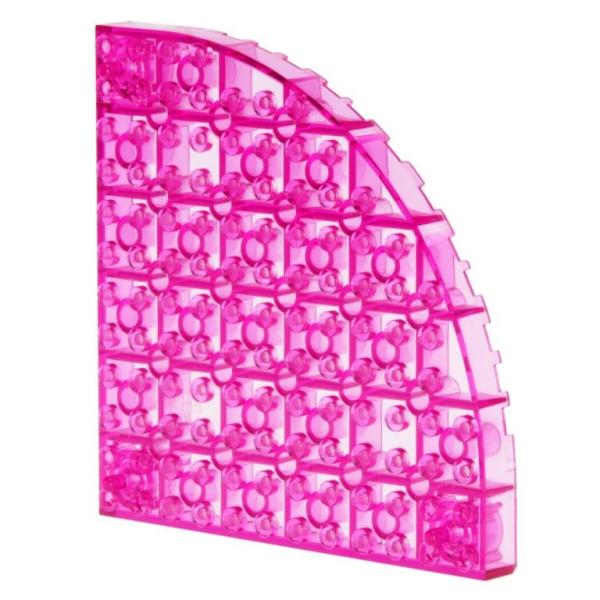 LEGO Parts - Brick, Round Corner 47376 Trans-Dark Pink