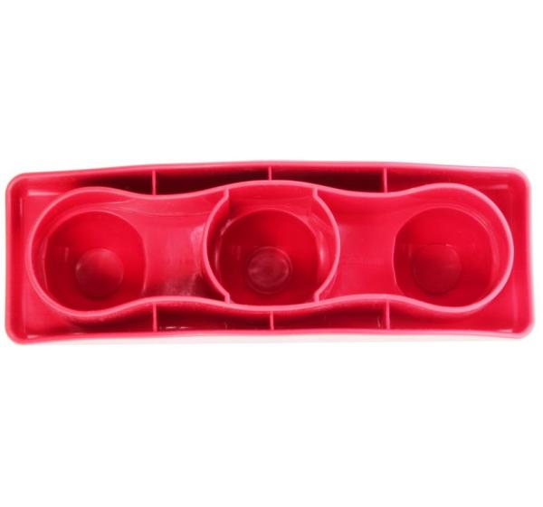 LEGO Primo - Brick 1 x 3 Curved Bottom 31767 Red