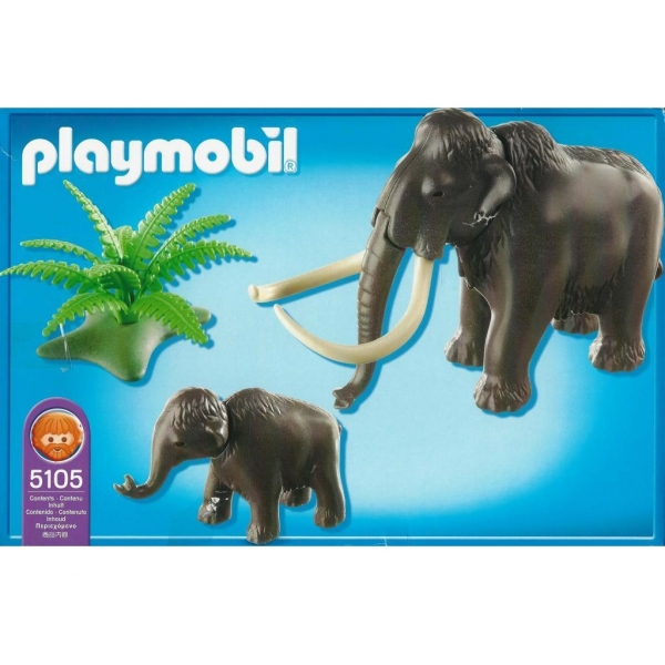 Playmobil - 5105 Woolly Mammoth With Baby