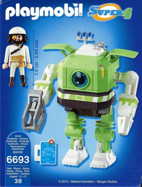 Playmobil - 6693 Super 4: Cleano Robot