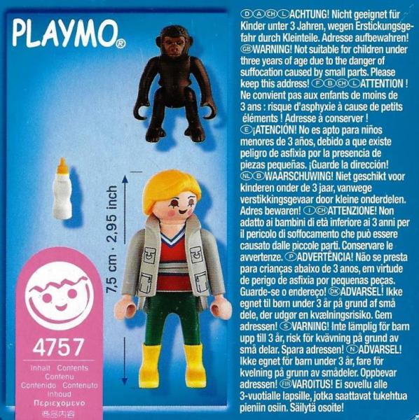 Playmobil - 4757 Tierpflegerin mit Gorilla-Baby