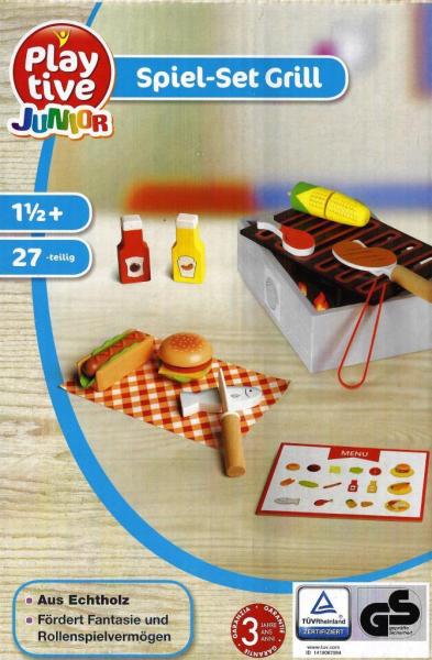 Food - Holz-Lebensmittel Spiel-Set - Grill DECOTOYS