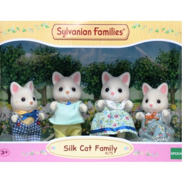 Sylvanian Families 4175 Silk Cat Family Decotoys