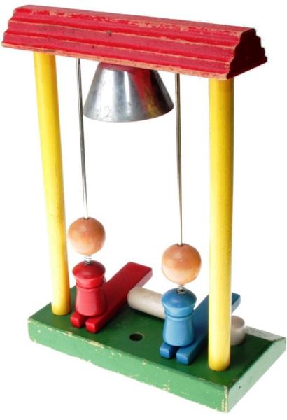 Playskool - 1970 Vintage Bell Tower Carnival Schoolhouse Toy