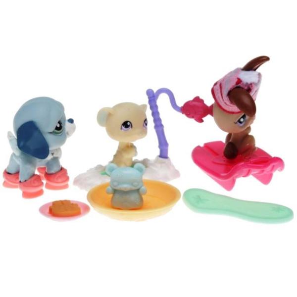 Year 2009 Littlest Pet Shop 6 Pets from the LPS Friends Video Games
