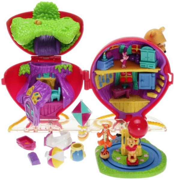 Polly Pocket Mini - 1999 - Disney - Winnie the Pooh Balloon Playset Mattel Toys