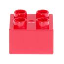 LEGO Duplo - Brick 2 x 2 3437 Red