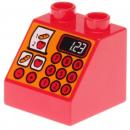 LEGO Duplo - Brick 2 x 2 x 1 1/2 Slope 45 6474pb34 Cash Register