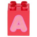 LEGO Duplo - Brick 2 x 2 x 2 Letter A 31110pb144