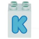 LEGO Duplo - Brick 2 x 2 x 2 Letter K 31110pb153
