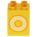 LEGO Duplo - Brick 2 x 2 x 2 Letter O 31110pb157