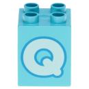 LEGO Duplo - Brick 2 x 2 x 2 Letter Q 31110pb159