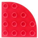 LEGO Duplo - Plate Round Corner 4 x 4 98218 Red