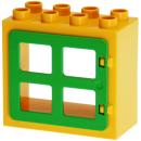 LEGO Duplo - Building Window 61649/90265 Yellow Bright Green