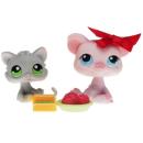 Littlest Pet Shop - Pet Pairs - 0087 Pig, 0088 Kitten